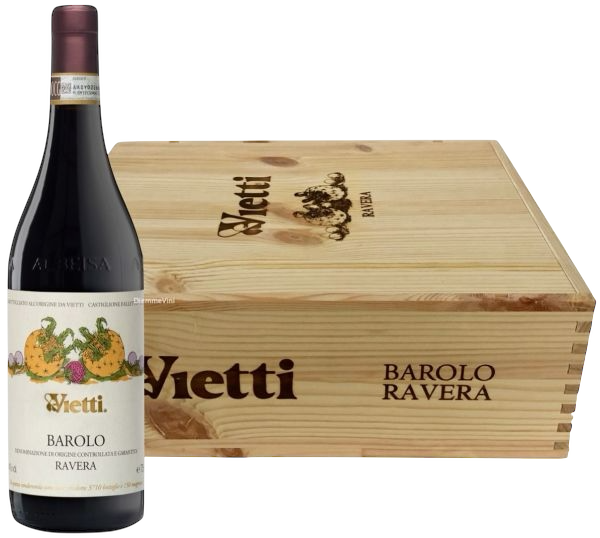Vietti Barolo Ravera 2020 cassetta legno 3 bott.