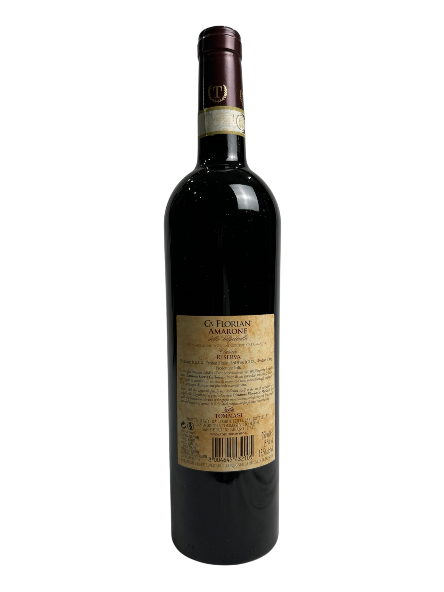 Amarone della Valpolicella Classico Riserva DOCG “Ca’ Florian” 2011 - Tommasi