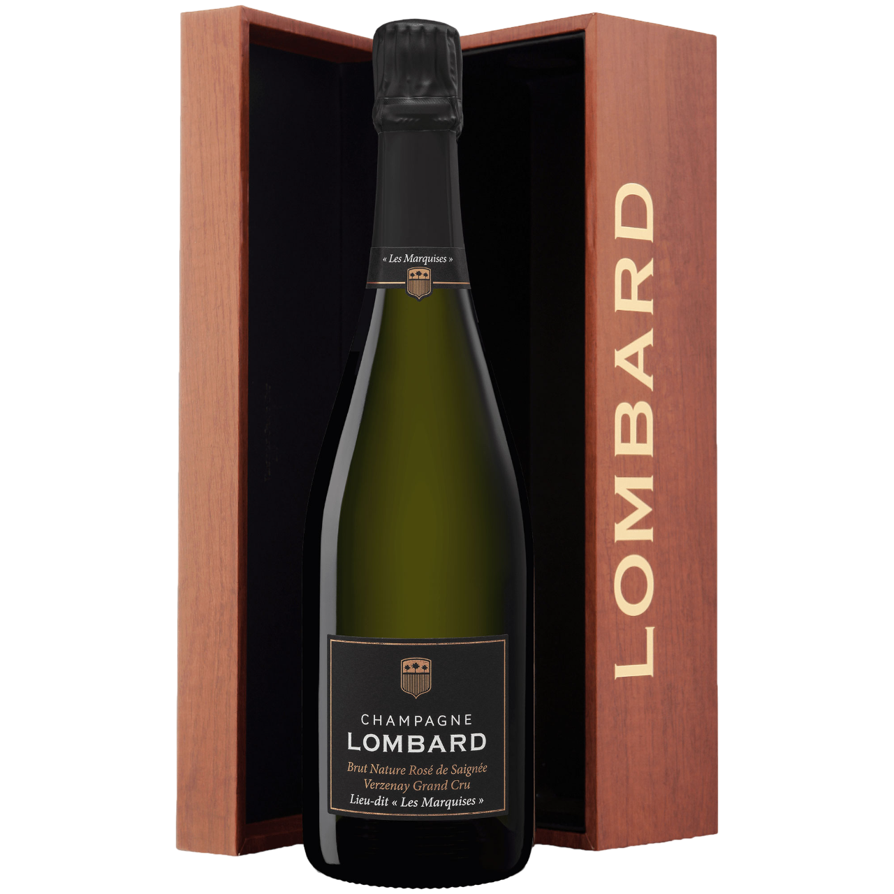 Champagne Rosé de Saignée Brut Nature Verzenay Grand Cru "Les Marquises" 2018 - Lombard (astuccio)